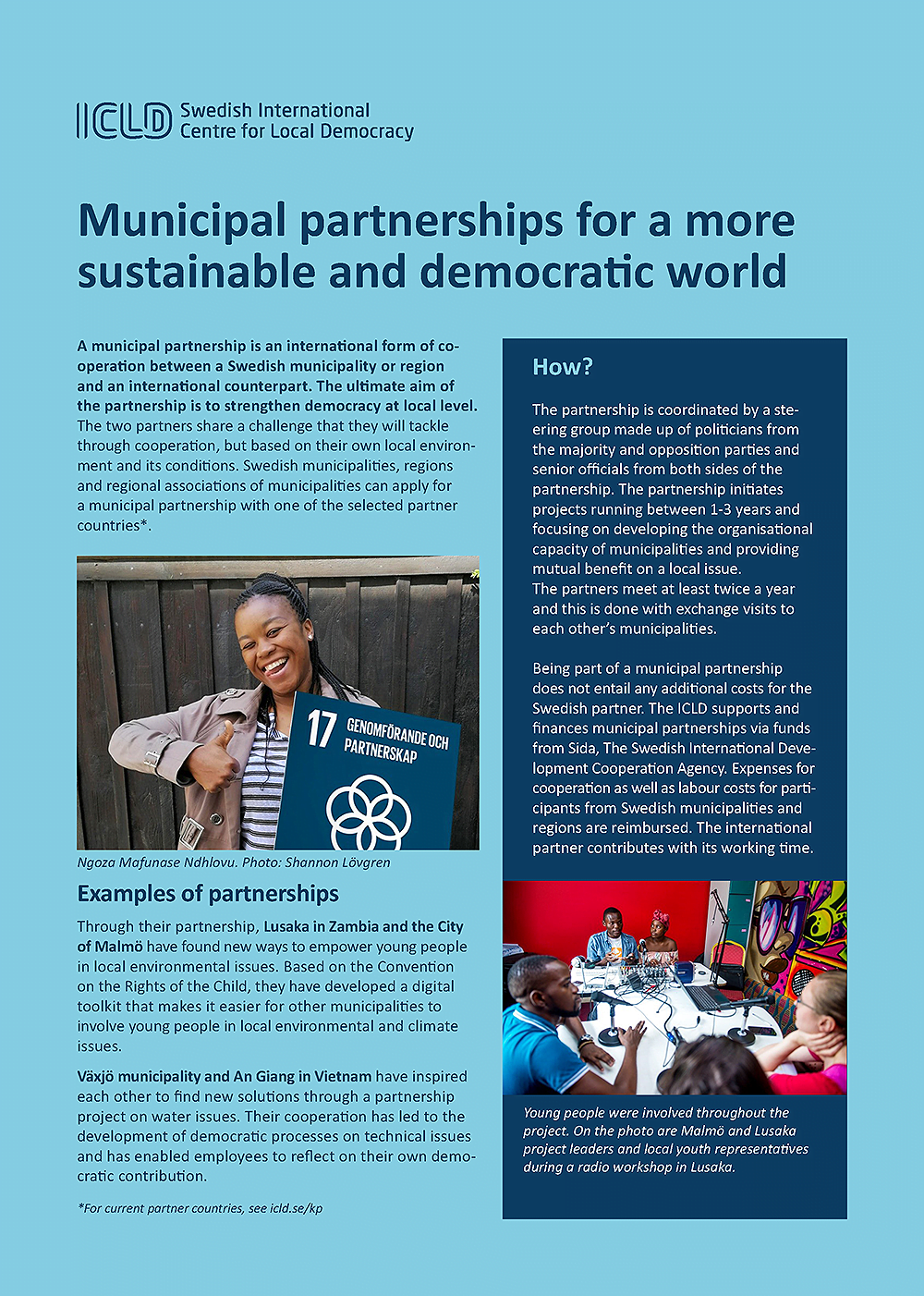Information about municipal partnership
