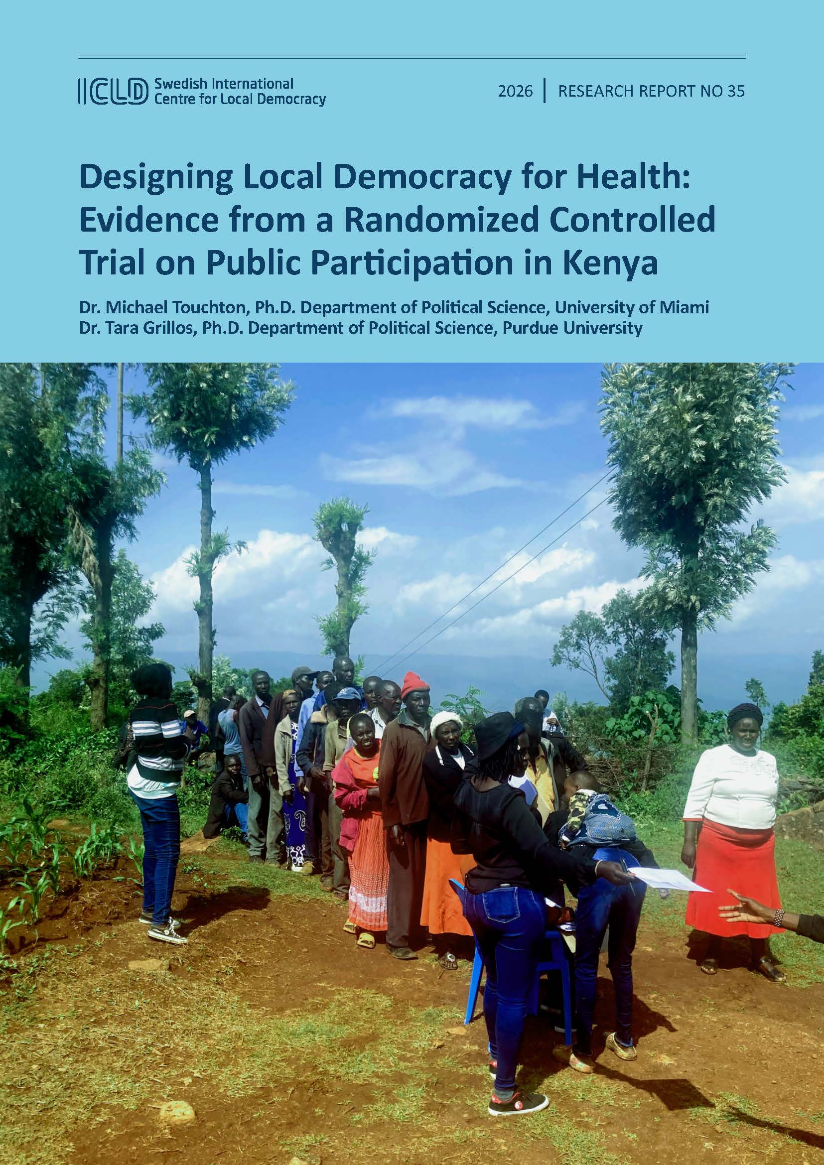 Designing Local Democracy for Health: Evidence from a Randomized Controlled Trial on Public Participation in Kenya